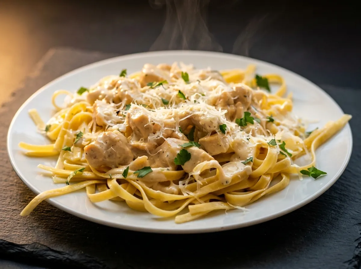 Chicken fettuccine alfredo made in house