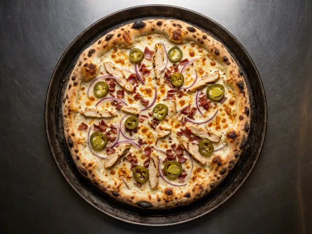 Alfredo Pizza from Chicago Pizza and Pasta in Irving, Texas