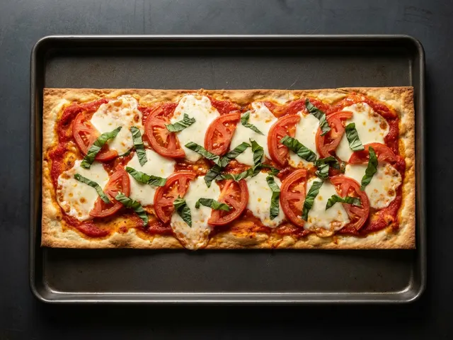 Flatbread Margherita from Chicago Pizza and Pasta in Irving, Texas