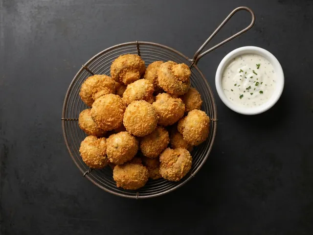 Fried Mushrooms from Chicago Pizza and Pasta in Irving, Texas
