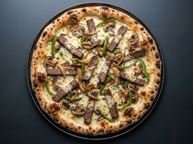 Philly Cheese Steak Pizza from Chicago Pizza and Pasta in Irving, Texas