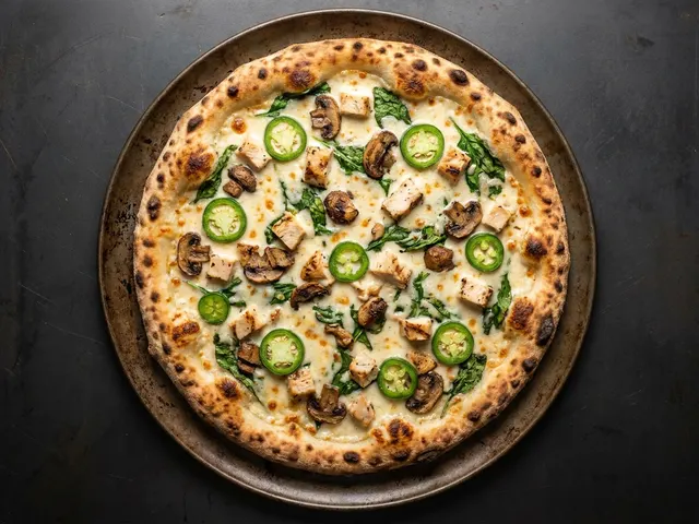 Spicy Alfredo Pizza from Chicago Pizza and Pasta in Irving, Texas