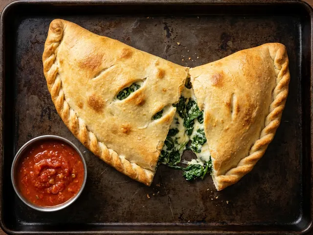 Spinach Calzone from Chicago Pizza and Pasta in Irving, Texas