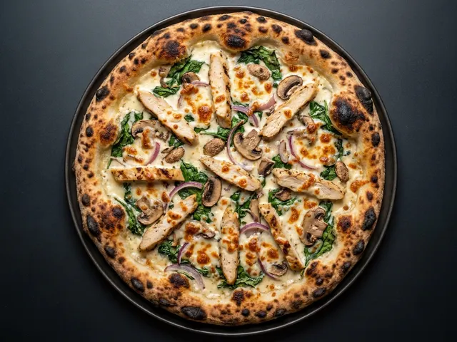 White Spinach Pizza from Chicago Pizza and Pasta in Irving, Texas